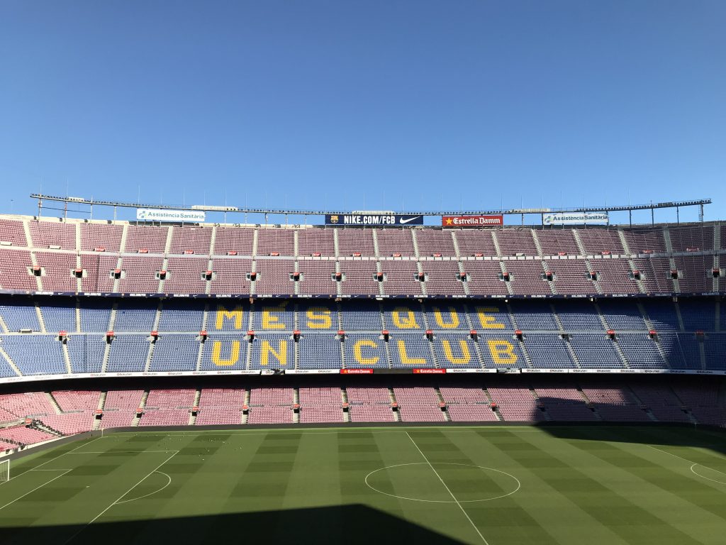 Innenansicht des Stadions vom FC Barcelona, Camp Nou
